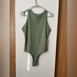 Green High Neck Bodysuit